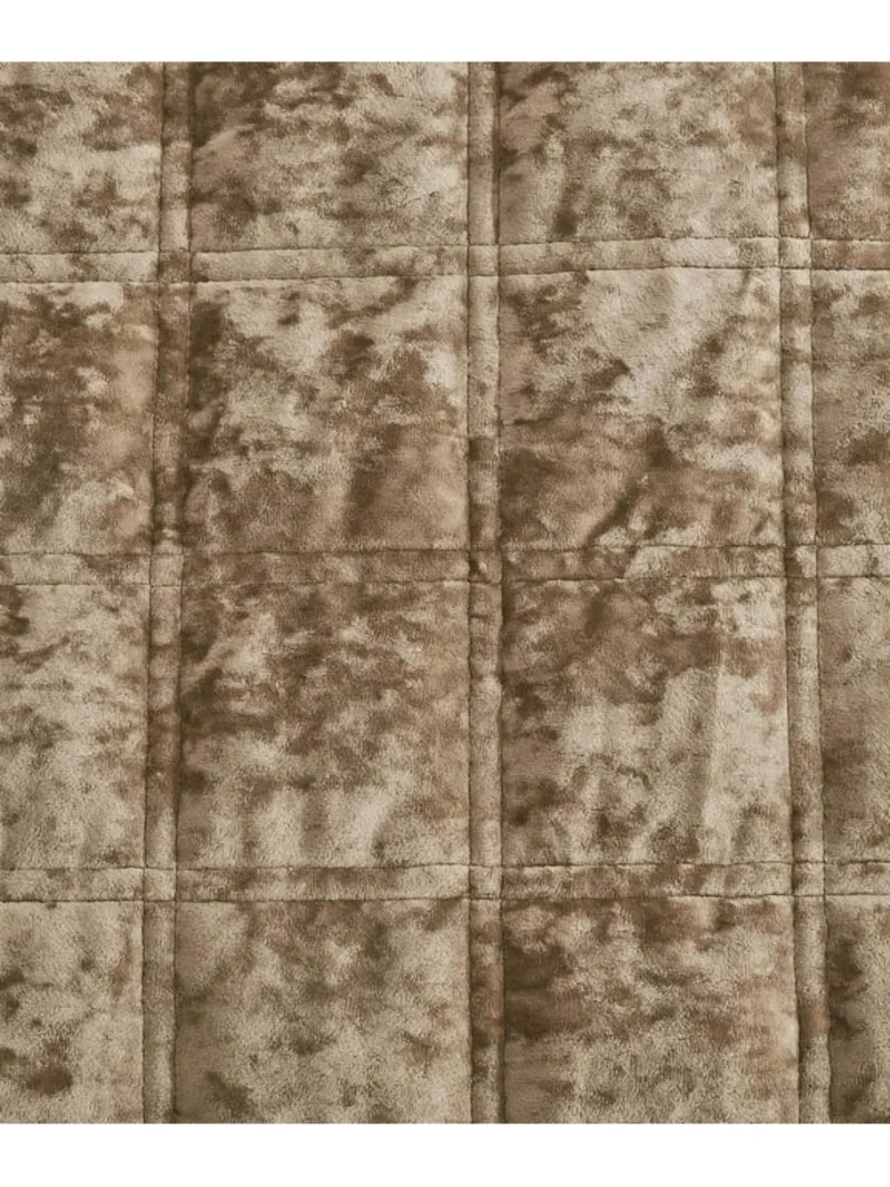 Luxury Velvet cal king 3 piece Quilted Comforter Set in Taupe
